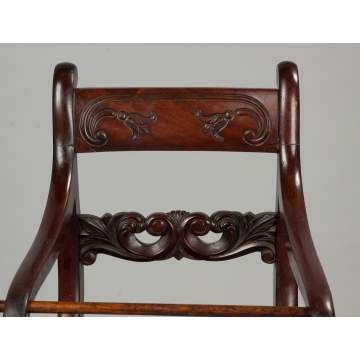 Regency Mahogany Child's High Chair on Stand