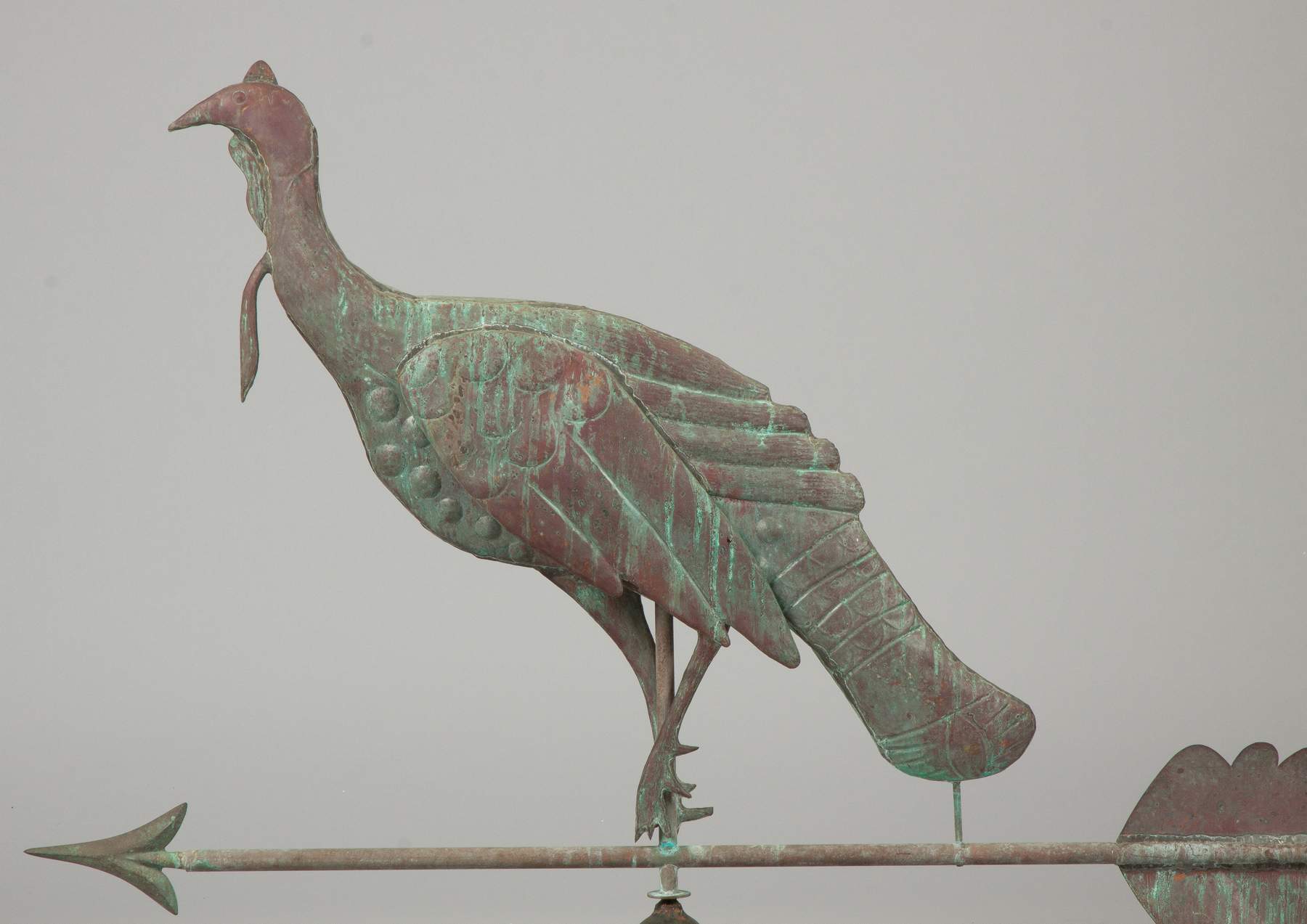 Unusual Hollow Body Copper Turkey Weathervane Cottone Auctions