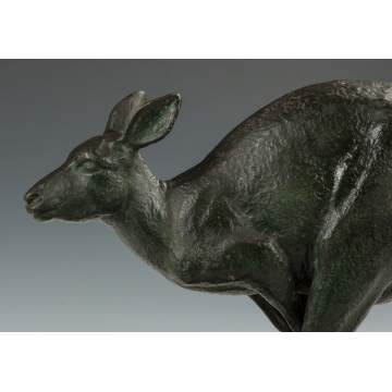 Katherine Lane Weems (American, 1899-1989) Bronze Kangaroo Sculpture
