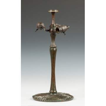 Tiffany Studios Patinaed Bronze Mushroom Lamp Base