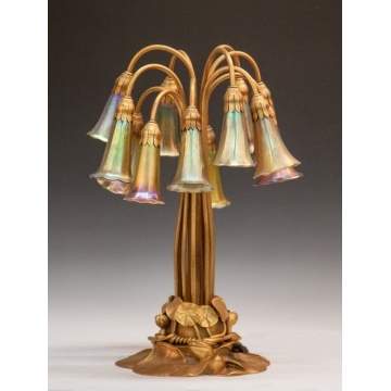 Tiffany Studios 12 Light Lily Lamp
