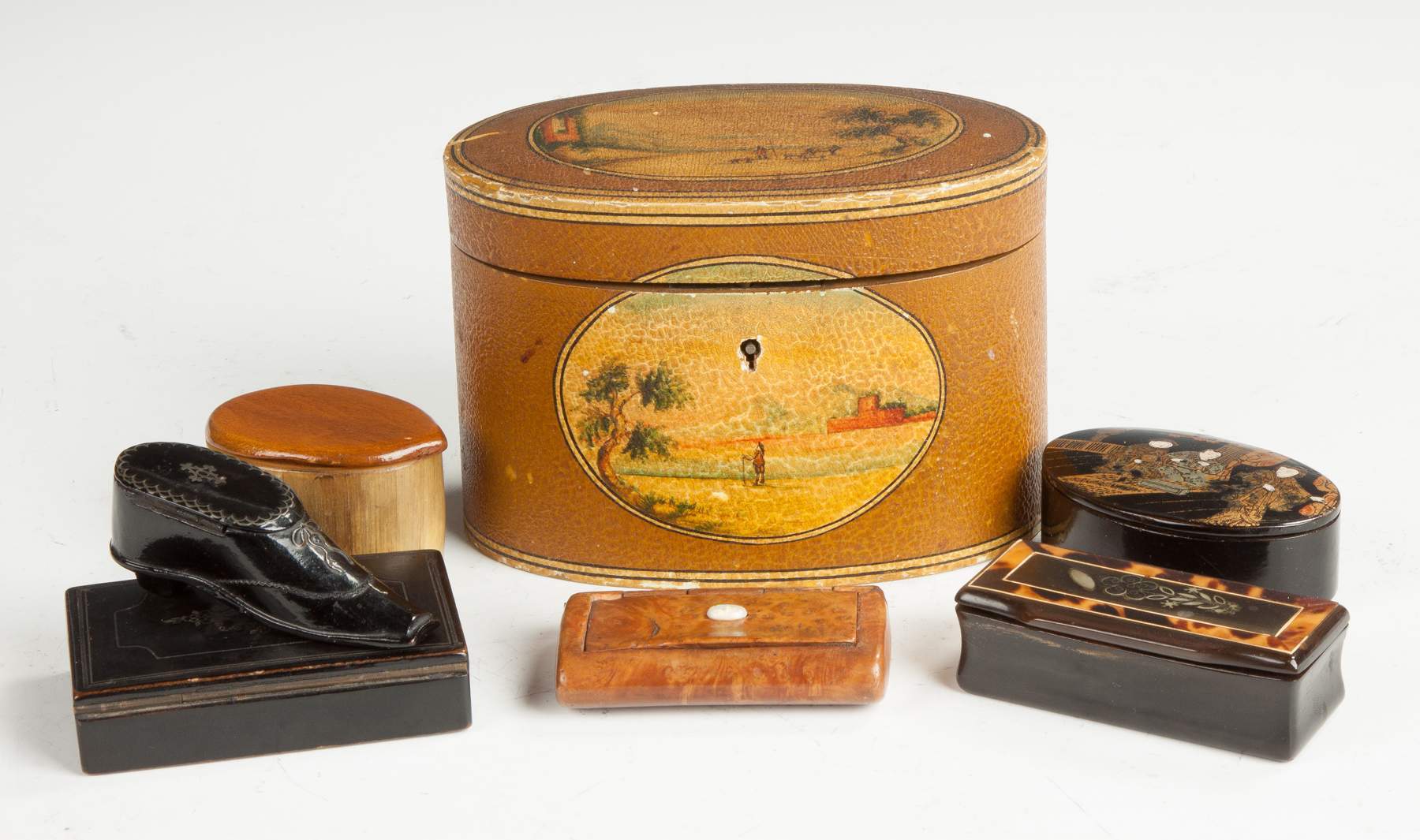 Group of Various Boxes & Snuff Boxes Cottone Auctions