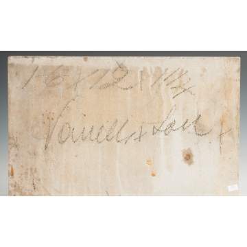 Relief Carved Marble Plaque with a Reclining Nude