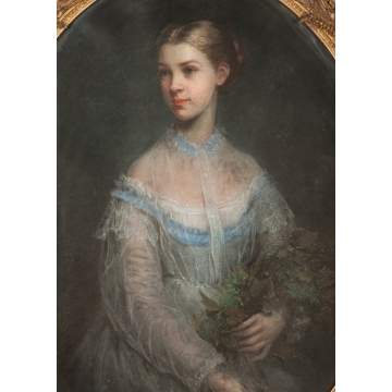 Attr. to John Russell (English, 1745-1806) Portrait of a Young Lady