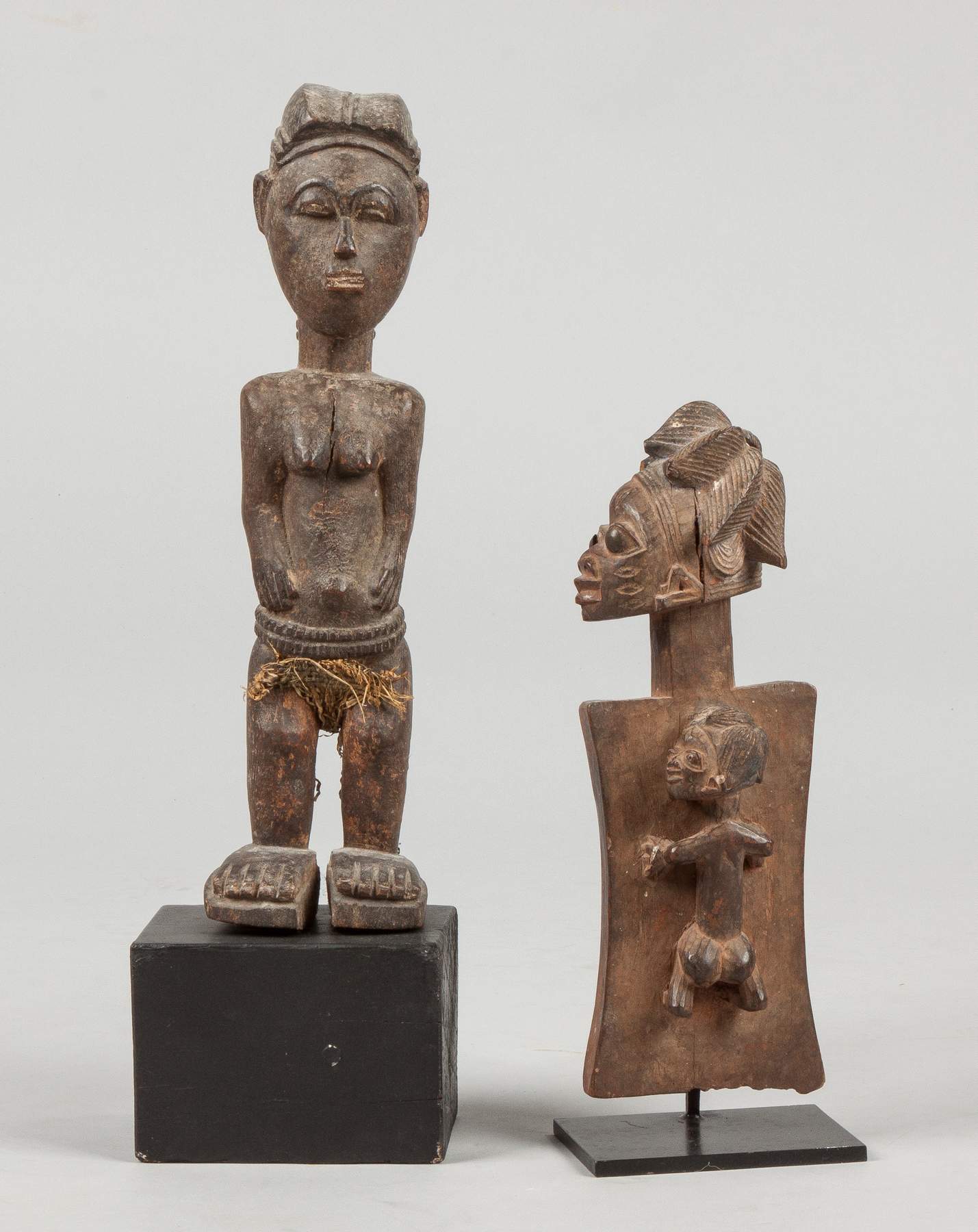 Two Carved African Figures Cottone Auctions