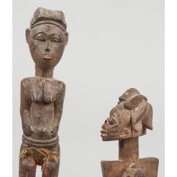 Two Carved African Figures