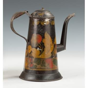 Lyons Milk Pitcher & Toleware Coffee Pot