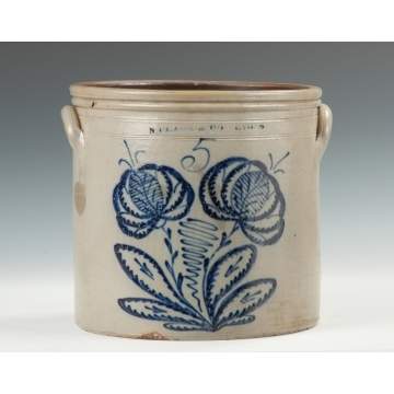 N. Clark & Co., Lyons, NY, 5 Gallon Crock 