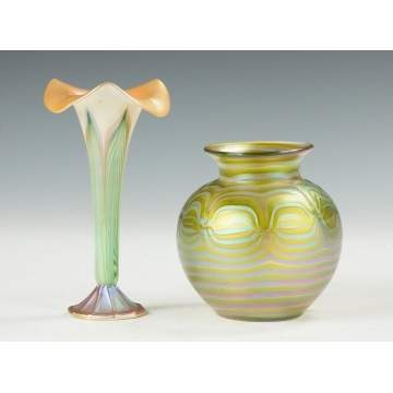 Quezal & Loetz Vases 