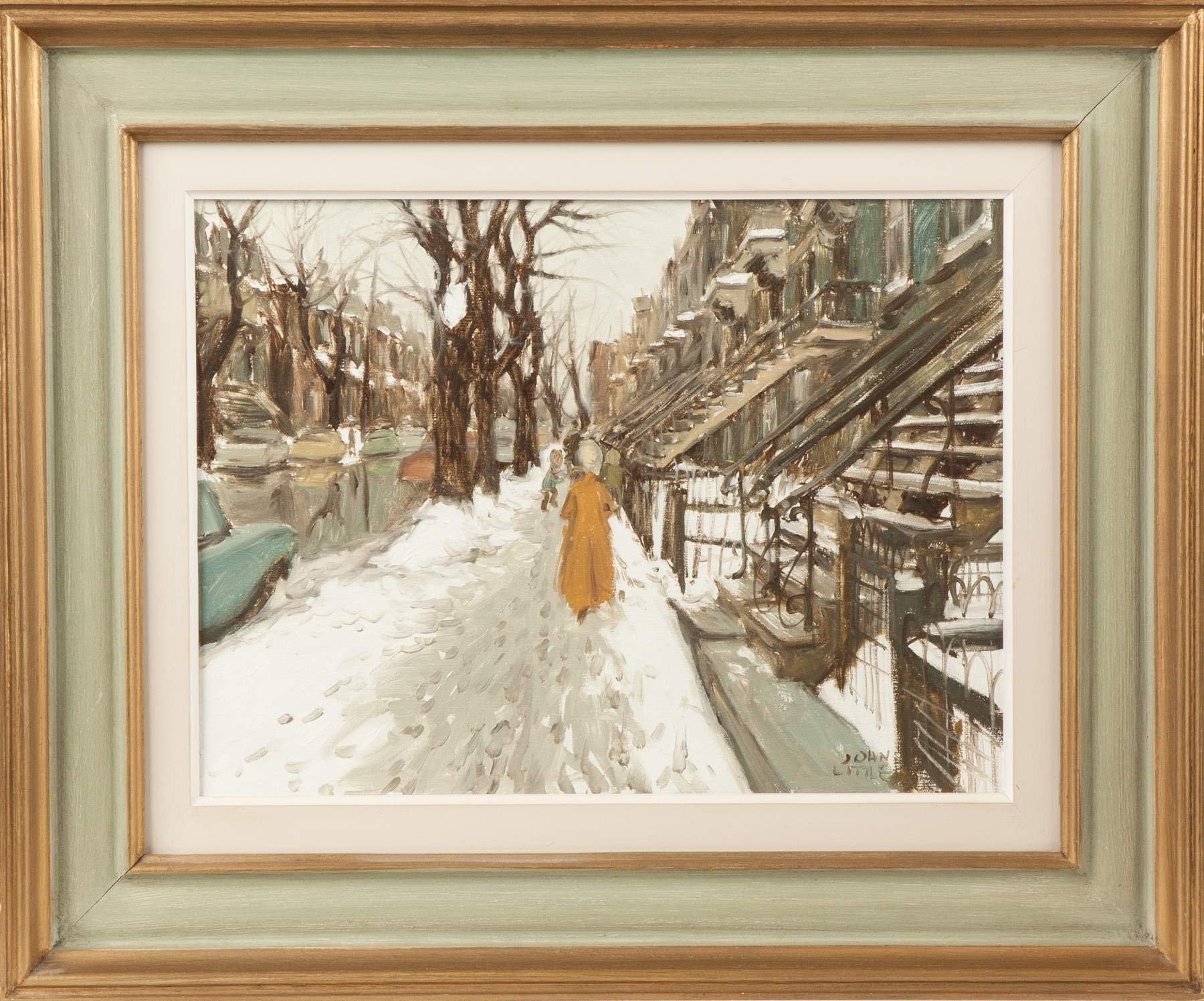 John Little (Canadian, Born 1928) "Rue Berri, Montreal" Cottone Auctions