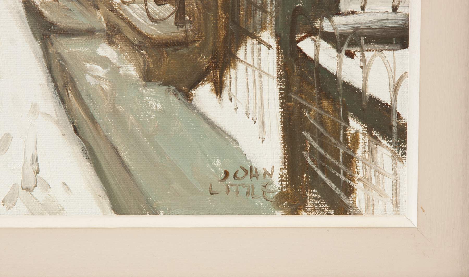 John Little (Canadian, Born 1928) "Rue Berri, Montreal" Cottone Auctions