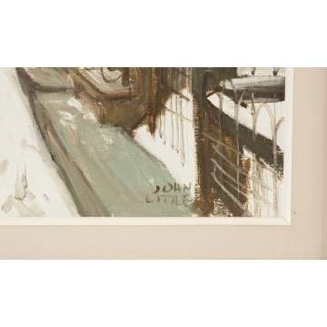 John Little  (Canadian, Born 1928)  "Rue Berri, Montreal"