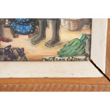 Wilson Bigaud (Haitian, 1931-2010) Market scene