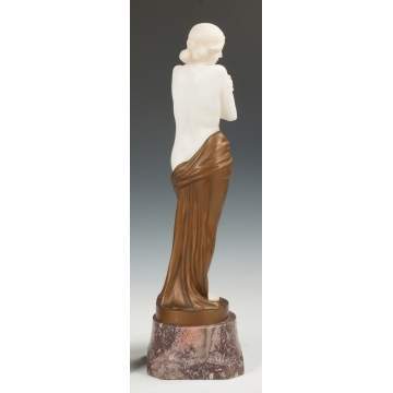 Roberto Montini (Italian, 1882-1963) Sculpture of a Young Woman