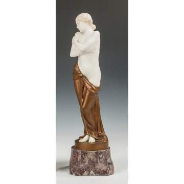 Roberto Montini (Italian, 1882-1963) Sculpture of a Young Woman
