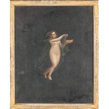 Two Paintings of Allegorical Robed Figures