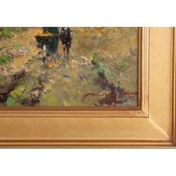 Russian School, Landscape with Figures 