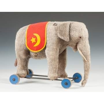 Vintage Steiff Elephant Pull Toy