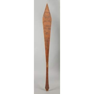 North West Coast Decorated Paddle