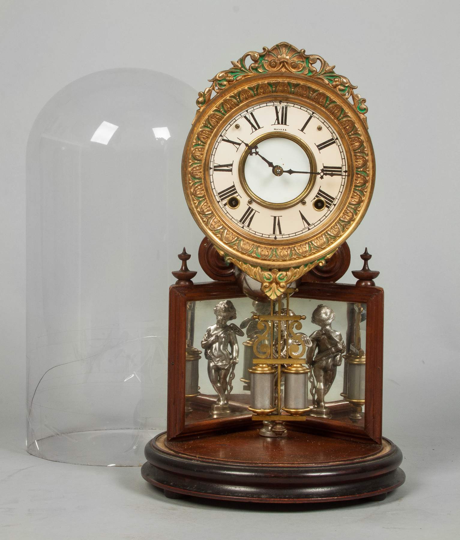 Crystal Palace Clock under Dome Cottone Auctions