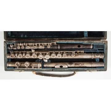 The Haynes Piccolo Co., Boston, Silver & Rosewood Flute