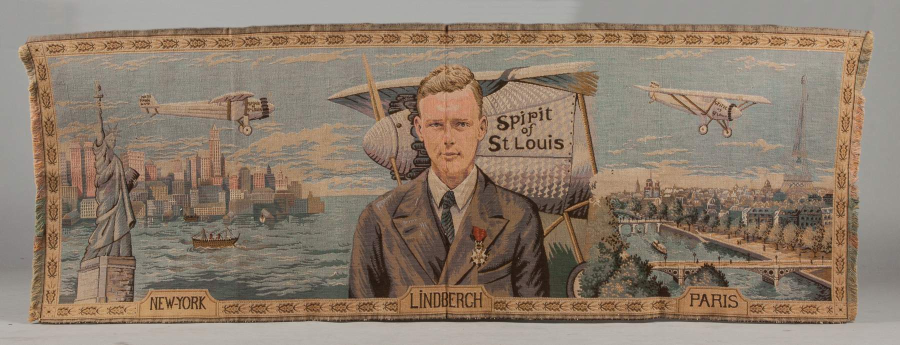 Charles Lindbergh Pillow Cover & Wall Hanging | Cottone Auctions
