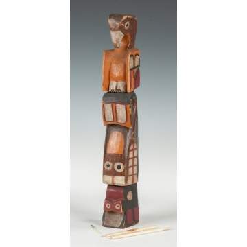 Northwest Coast Carved Totem Pole