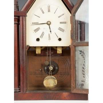 Brewster & Ingraham Four-Column Steeple Clock