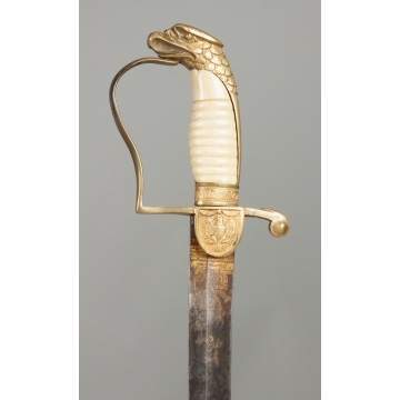 Gilt Eagle Handle Revolutionary War Sabre