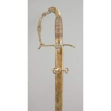 Brass Eagle Head Medical Officers Sword