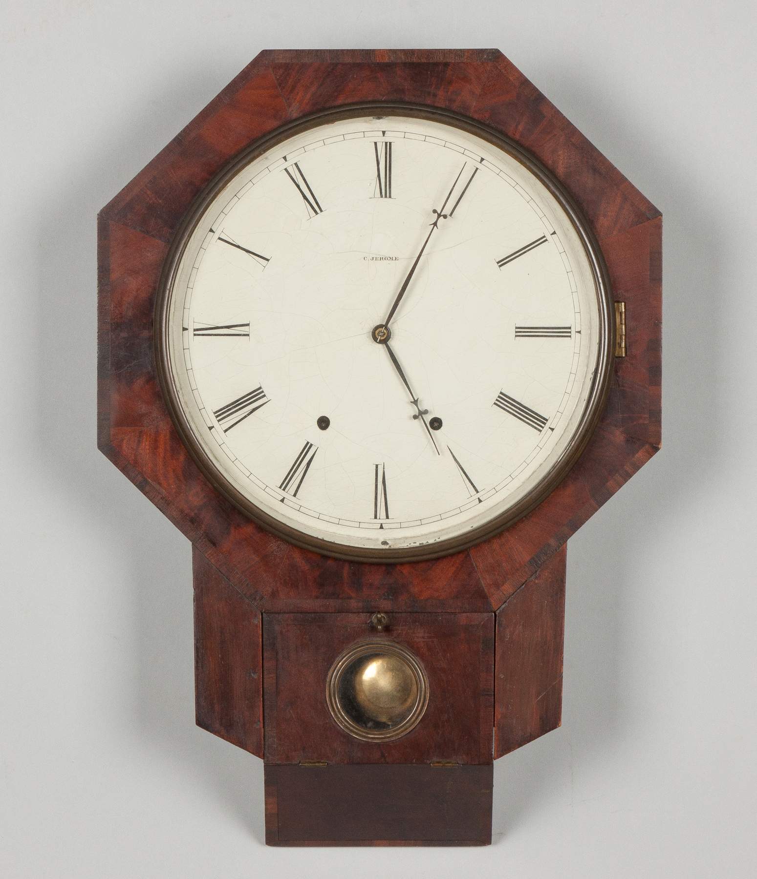 Chauncey Jerome Schoolhouse Clock Cottone Auctions