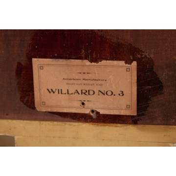 Willard #3 Mahogany & Giltwood Banjo by Waterbury