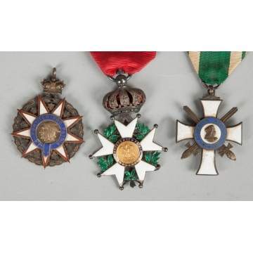 Group of Three Medals