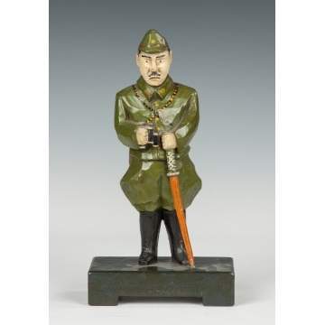 Japanese Officer Carved Figure