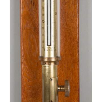 Philip Harris LTD Birmingham England Brass Gimbal Barometer