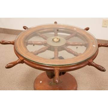 Ships Wheel Table