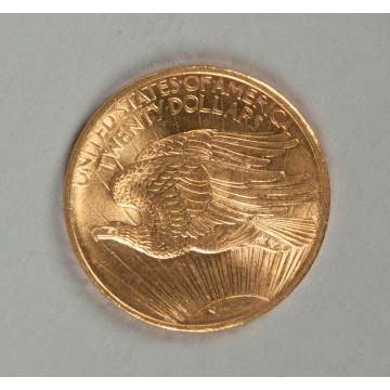 1908 Saint Gaudens Twenty Dollar Gold Piece
