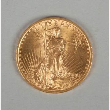 1908 Saint Gaudens Twenty Dollar Gold Piece