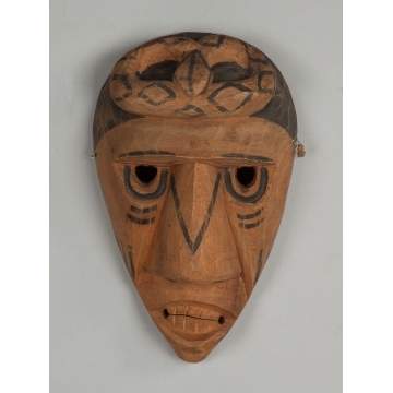 Cherokee Carved Mask with Snake