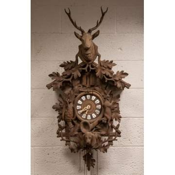 Black Forest Carved Cuckoo Clock