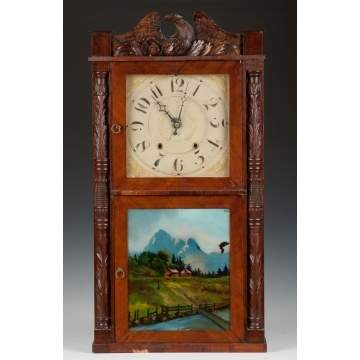 Julius Peck & Company Carved Shelf Clock