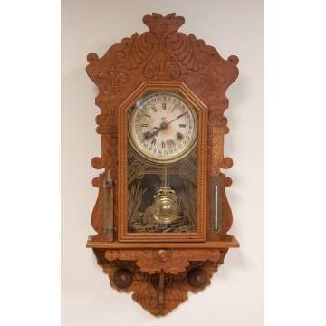 Waterbury Cato Model Hanging Calendar Clock