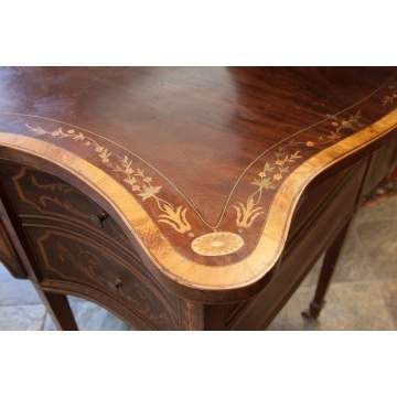 George Flint Co. Inlaid Serpentine Front Sideboard