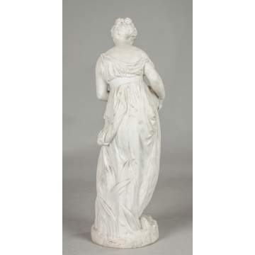 Bisque Classical Figure with Water Pot