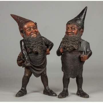 Two Terra Cotta Gnomes