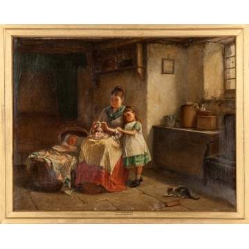 Haynes King (English, 1831-1904) "Dressing Dolly"