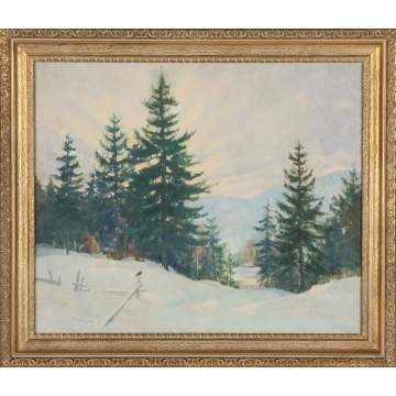 Clifford McKormick Ulp (American, 1885-1957) Winter scene