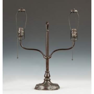 Handel Patinated Bronze Adjustable Student Lamp Base