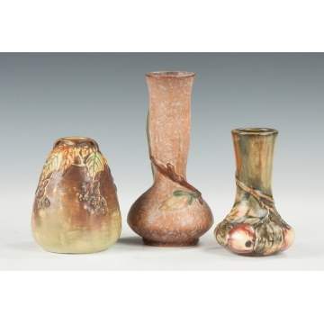 Three Art Pottery Vases