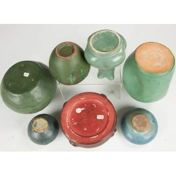 Group of Seven Pieces of Art Pottery